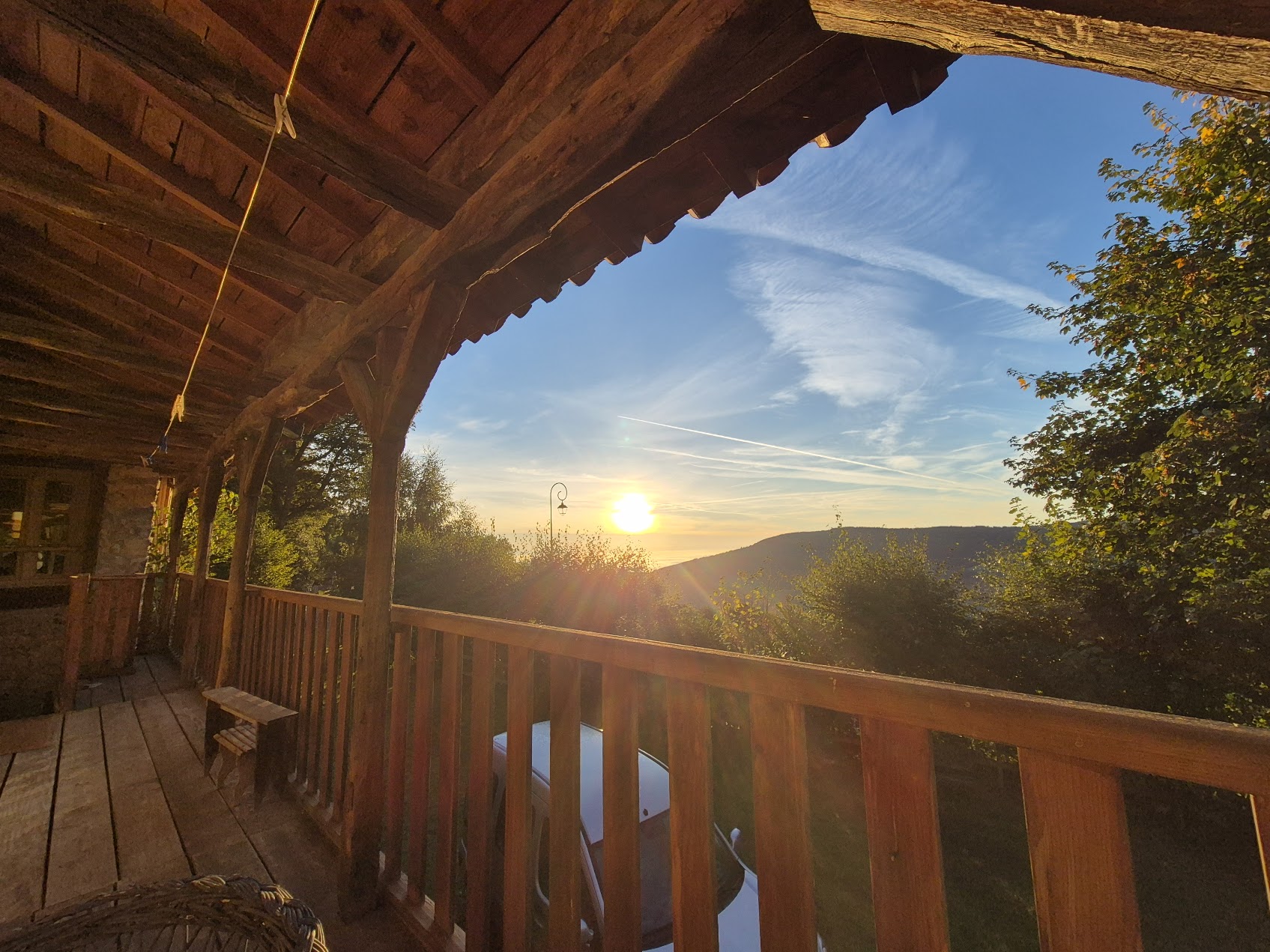 Balcon au lever du soleil
